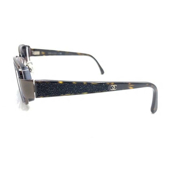 Chanel 2152-T-B c. 275 Dark Brown Rectangle Eyeglasses Frames 54-16 135 Italy - Picture 7 of 12